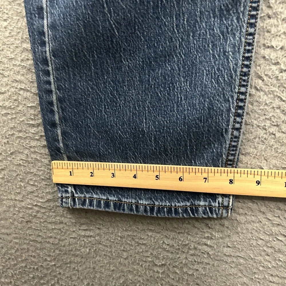 Levis Jeans Mens 38x30 Blue Denim‎ 505 Straight American Work Wear Cotton Adult